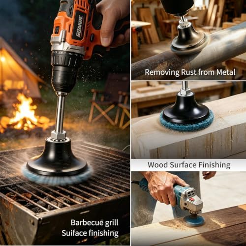 64PCS Sanding Discs 2 Inch & 3 Inch Roll Lock Quick Change Discs, Drill & Die Grinder Sanding Pads with 1/4 Holder, Nylon Surface Conditioning Discs Coarse Medium Fine for Rust Paint Removal Polishing
