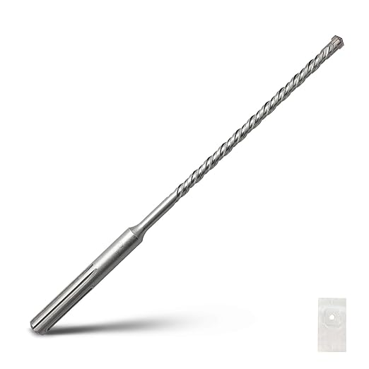 1/2 x 10 inch SDS Max Rotary Hammer Drill Bit, 12x260mm Masonry Drill Bit,Concrete Drill Bit for Masonry, Brick, Stone, Concrete (Length :260mm / 10 inch, 12mm (1/2 in) Diameter)
