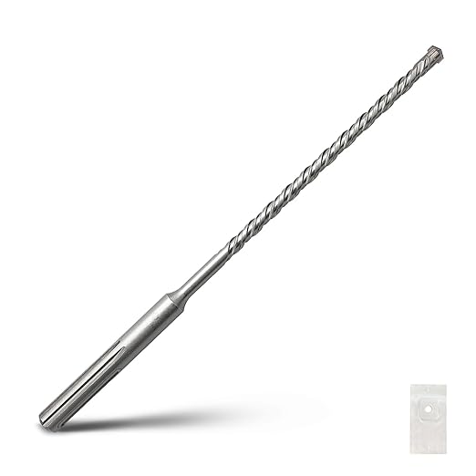 1/2 x 20 inch SDS Max Rotary Hammer Drill Bit, 12x520mm Carbide Tip Masonry Drill Bit,Concrete Drill Bit for Masonry, Brick, Stone, Concrete (Length :520mm / 20 inch, 12mm (1/2 in) Diameter)