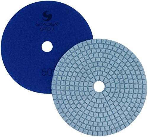 PPW119D Diamond Polishing Pads 4 Inch Grit 50 - For Concrete Marble Terrazzo Floor Granite Stone Counter Edge Wet Polishing - Pack of 2