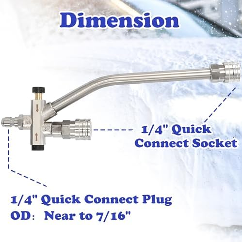 Tool Daily Short Pressure Washer Gun with Foam Cannon Dual Connector