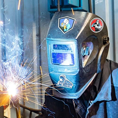Zonon 100 Pcs Welding Stickers Decals, Hard Hat Tool Box Stickers for Helmet Welding Construction Worker Lineman Oilfield Electrician Decals