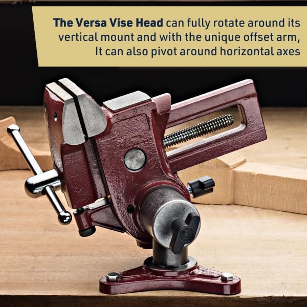 Kings County Tools Ultimate Versatile Work Bench Vise with 2 Rotation Axes
