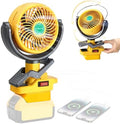 Portable Clip Fan Compatible with Dewalt 20V Battery(Tool Only)