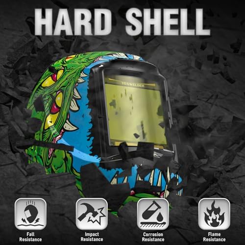 YESWELDER Auto Darkening Welding Helmet, Large View, LYG-M800H-ME