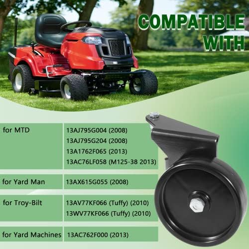 OEM-190-183 Deck Wheel Kit Replacement for MTD Lawn Tractor 38-Inch and 42-Inch Decks 2009 and Prior
