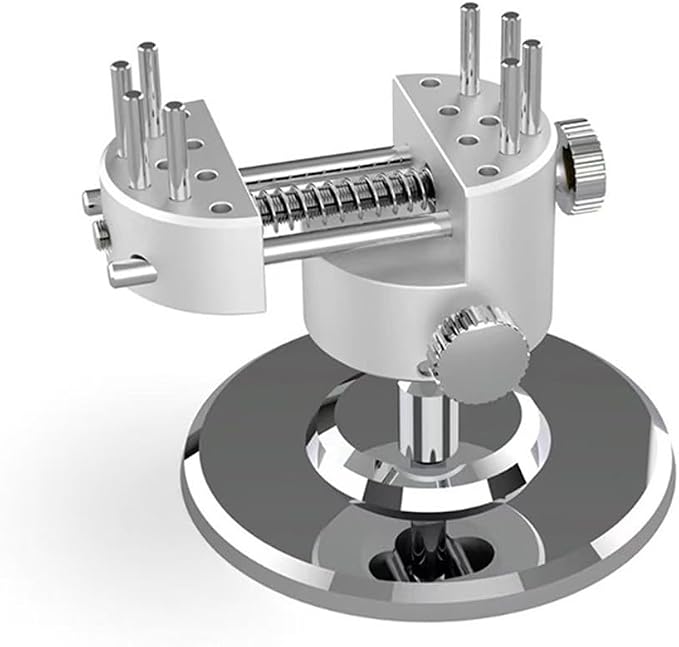 Aluminum Alloy Pin Vise with Full 360 Rotation and Fine Tuning Knob for Jewelry Watch and Miniature Assembly Projects
