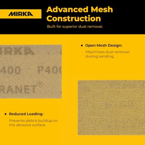 Mirka Abranet Sanding Discs 2.75x5 Inch Hook and Loop 50-Pack