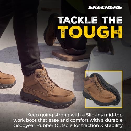 Skechers Men's Santoro Moc Toe Hands Free Slip Ins