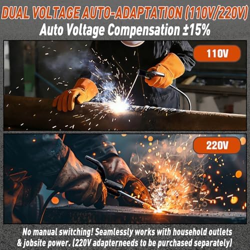 Dual Voltage Stick Welder 110V/220V,250Amp ARC Welder for 3/32"-1/8" Welding Rod,Portable IGBT Inverter Welding Machines for Home DIY Beginners Repair
