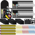 288 Pcs Mini Screwdriver Tape Keychain Set Multitool Pen Card Father's Gifts Bulk Mini Tool Set for Adult Men Dad (Multicolor)