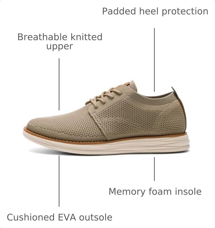Bruno Marc Men's KnitFlex Breeze Casual Dress Sneakers