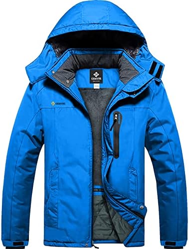 GEMYSE Men's Winter Ski Jacket Waterproof Snow Coat with Detachable Hood