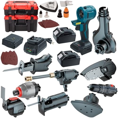 SELFIE CAT 10-in-1 20V Max Cordless Power Tool Combo Kit with 2 Batteries