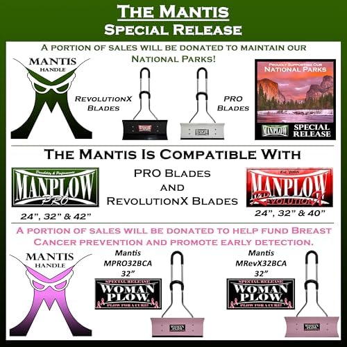 PRO Snow Shovels (Mantis Handle, 32")