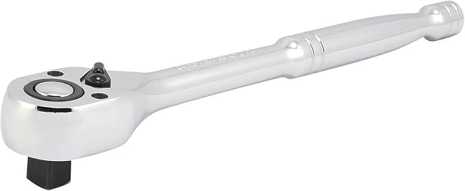 Neiko 03103A 1/2 Inch Ratchet Wrench, 72-Tooth Reversible Ratchet, Quick Release 1/2 Drive Ratchet, 10 Inch Oval Head Socket Wrench, CR-V Steel Rachet Wrench