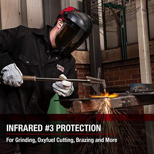 Lincoln Electric OMNIShield Professional Face Shield - Shade 3 IR Lens - Premium Headgear - K3753-1