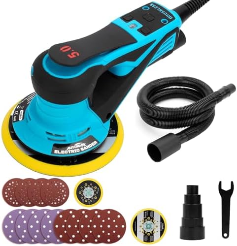 Autolock 350W Electric Random Orbital Sander with 5 & 6 Inch pads 1pcs