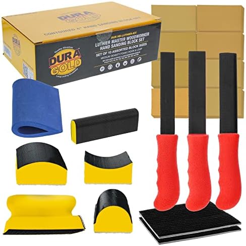 Dura-Gold Luthier Acoustic Guitar Master Woodworker Hand Sanding Block Set