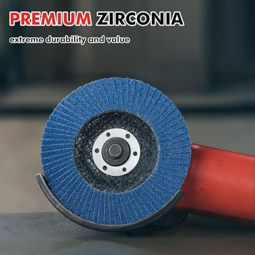 50 Pack 4 1/2 Inch Flap Disc Angle Grinder Sanding Disc Type 29 Flap Discs Premium High Density Jumbo 40 Grit Flap Sanding Disc (Type 29-40 grit)