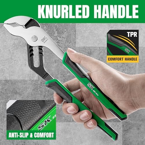 SK 2-Piece Pliers Set, 8'' Slip Joint & 10'' Water Pump Pliers, CR-V Steel