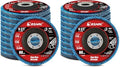 EZARC Flap Discs 80 Grit, 4 1/2 x 7/8-Inch Flap Sanding Disc, Type 29 Zirconia Grinding Wheel for Stainless Steel, Sheet Metal (20 Pack)