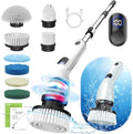 TUYU Electric Spin Scrubber,8 Replaceable Brush Heads for Home