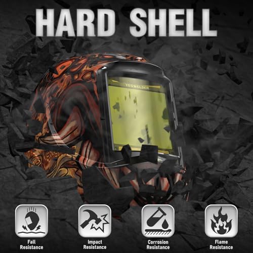 YESWELDER Auto Darkening Welding Helmet, Large View, LYG-M800H-FD