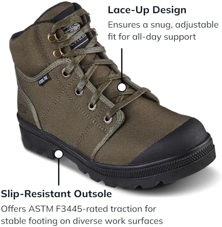 Skechers Women's Rotund Darragh Work Lace-Up Safety Toe Boots