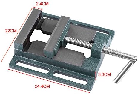 Drill Press Vise, 6" Heavy Duty Cast Iron Opening Size Milling Vice Holder Bench Clamp Woodworking Clamping Vise Machine Bench Top Mount