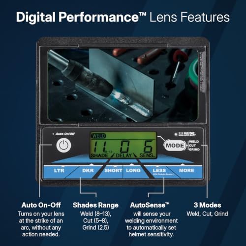 Miller Digital Performance™ Welding Helmet, ClearLight™ 4x, 64 Custom