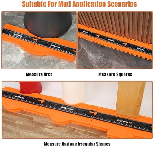 DODOWIN 10 Inch Contour Gauge Profile Tool with Unlimited Connection