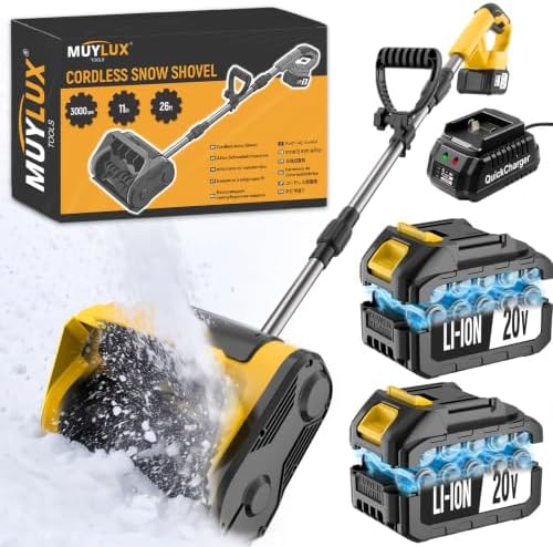Cordless Electric Snow Shovel, Brushless Lightweight Snow Thrower Machine