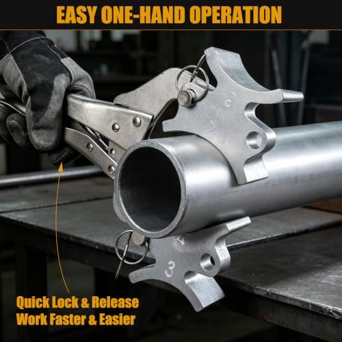 Pipe Welding Clamp – Welders 3rd Hand for 1/2"-4" Pipe, Fitting Clamps
