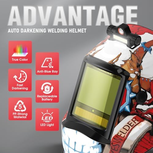 YESWELDER Smart Auto-Shade Welding Helmet with Digital Filter