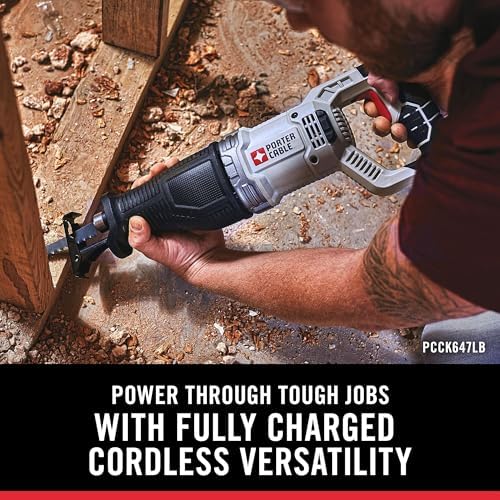 PORTER-CABLE 20V MAX Lithium Ion 8-Tool Set, 2 Batteries & Charger Included (PCCK6118)