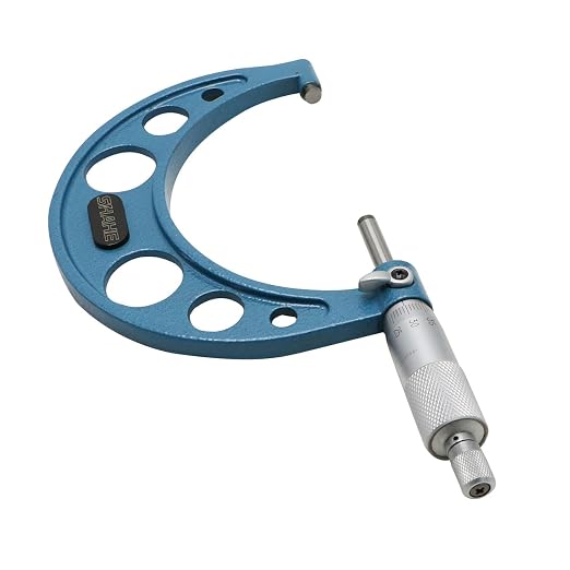 SHAHE 3-4''/75-100mm Outside Micrometer Gauge Micrometer Measuring Tool 5201-100A