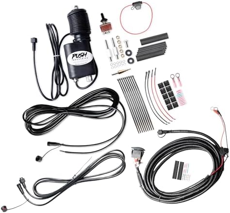 Push Industries 118.507 Powered Snow Blower Actuator Chute Deflector Control Kit - Designed for Deere, 47", 54", & 60" Snow Blowers (Complete Wire Harness w/Toggle & Rocker inc.)