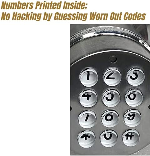 SoHoMiLL Electronic Door Knob (Spring Latch Lock; Not Deadbolt; Not Phone Connected), Single Front keypad YL 99, max Security