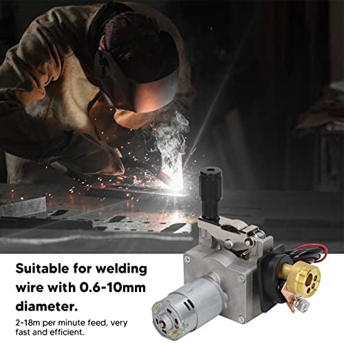 Mig Welder Roll Wire Feed Motor, DC 24V 40W Automatic Feed Soldering Wire Feeder Machine Welding Machine 0.6-1.0mm Welder Core, Easy to Use, for MIG MAG Welding Soldering