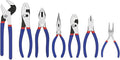 7-Piece Pliers Set, Comfort Grip, Groove Joint, Long Nose, Slip Joint | Drop-Forged Heat-Treated Steel; Non-Slip Ergonomic Comfort Grip; Rust-Resistant Protective Finish