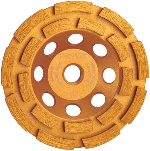 KSEIBI 644116 Diamond Concrete Grinding Wheel 4 1/2" x 5/8"-11 for Polishing and Cleaning Stone Concrete Surface, Cement, Marble, Rock, Granite, and Thinset Removing, Angle Grinder Wheels Cup