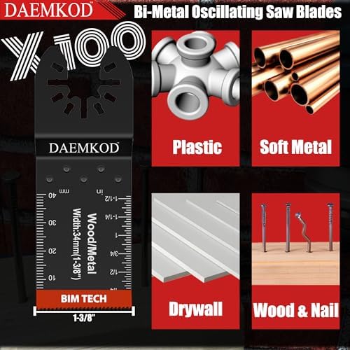 100PCS Bi-Metal Metal Cutting Oscillating Blades for Wood & Plastic