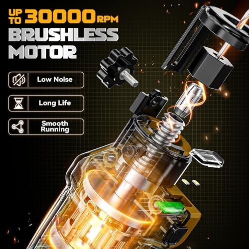 Ecarke Cordless Drywall Cutting Tool Compatible with DeWALT Battery: Ecarke Up to 30000 RPM Brushless Router 20v Saw with 3 Speed Adjustable,Drywall Rotary Tool for Sheetrock,Wood,Plywood(Tool Only)