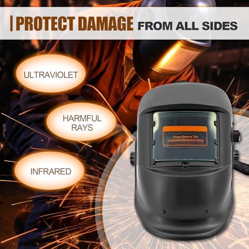 Auto Darkening Welding Helmet with PAPR Respirator System Welding Hood