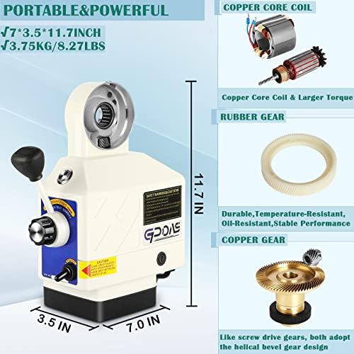 Power Feed Z-Axis for Milling Machine 460 in-lb Torque, 0-200RPM