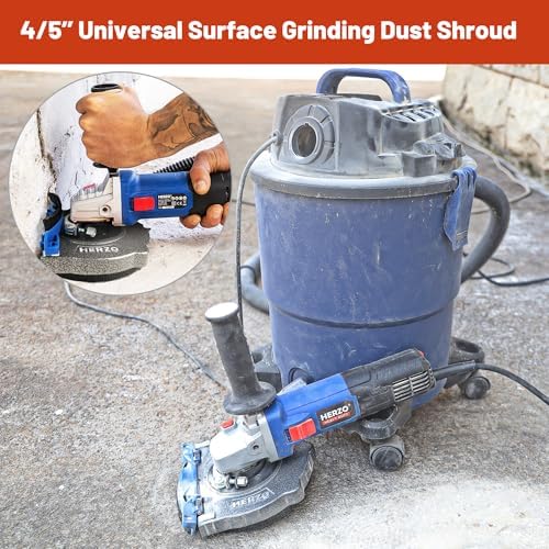HERZO Aluminum Dust Shroud for Angle Grinder 7 inch