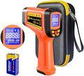 -58°F to 2732°F Digital Infrared Thermometer Gun, 50:1 Distance Ratio Laser Temperature Gun with MAX/MIN/AVG Measure and Alarm, Heat IR Temp Gun for Cooking, Griddle, HVAC, Industrial Forging