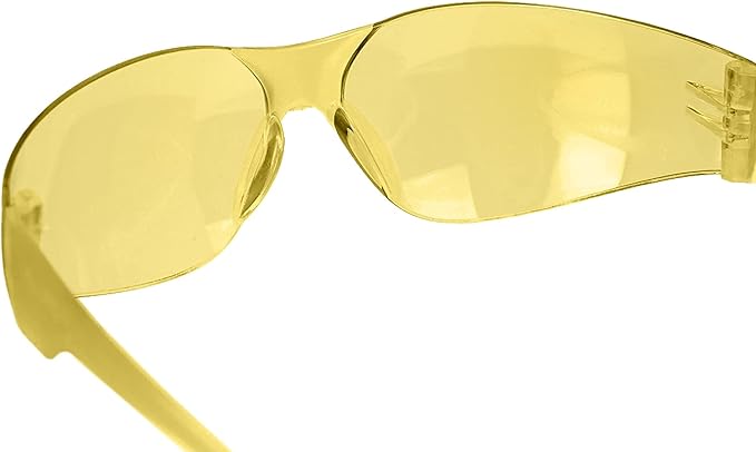BISON LIFE Clear Safety Glasses – ANSI Z87.1 Scratch & Impact Resistant Wrap Around Eye Protection Goggles for Men & Women