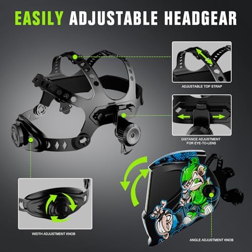 Laser Welding Helmet 900-1100nm OD8+ Professional Laser Face Shield